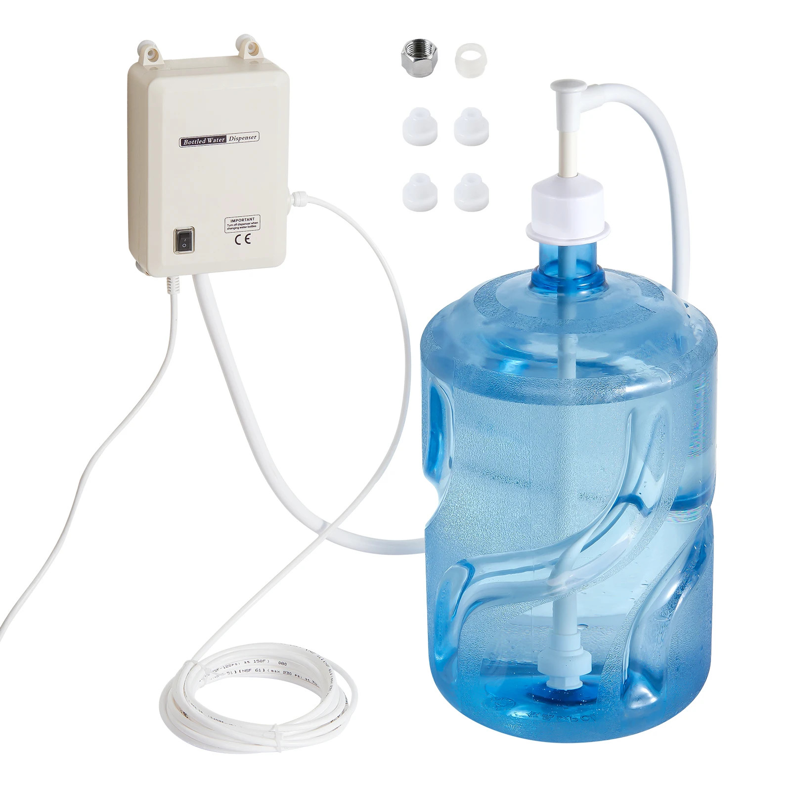 New 5 Gallon Bottled Water Dispenser Pump System Automatic Electric Single Inlet