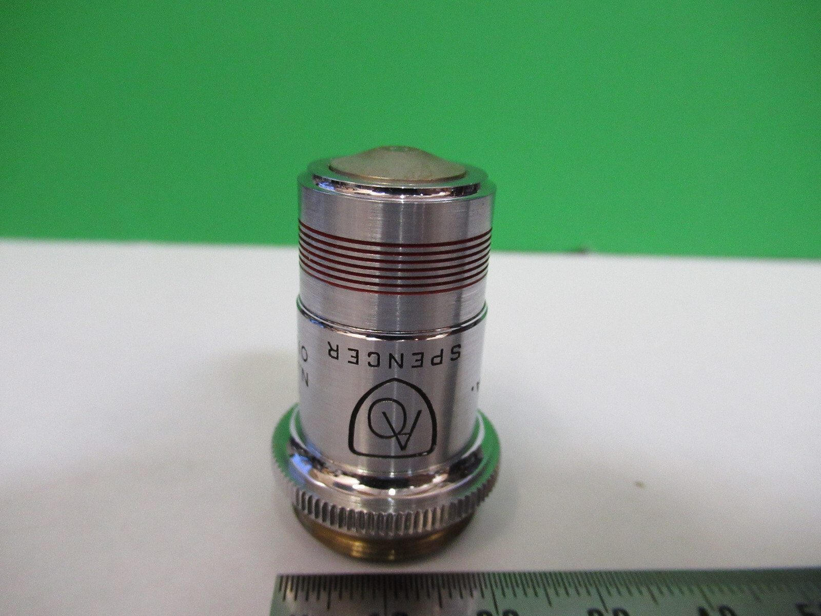 OBJECTIVE AO SPENCER 97X LENS OPTICS MICROSCOPE PART AS PICTURED X6-A-53