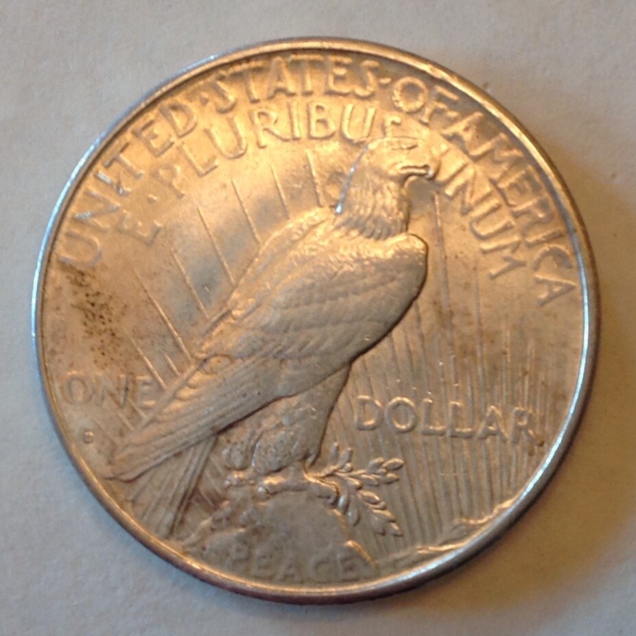 1934 D Peace Silver Dollar cd