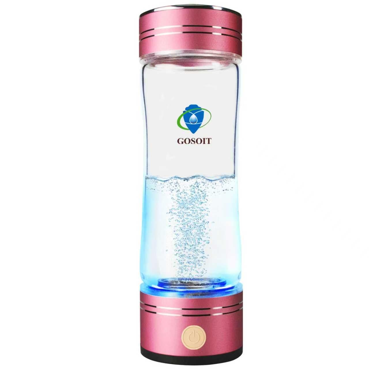 Glass Hydrogen Water Bottle Maker Machine Portable Hydrogen Alkaline Water Pi...
