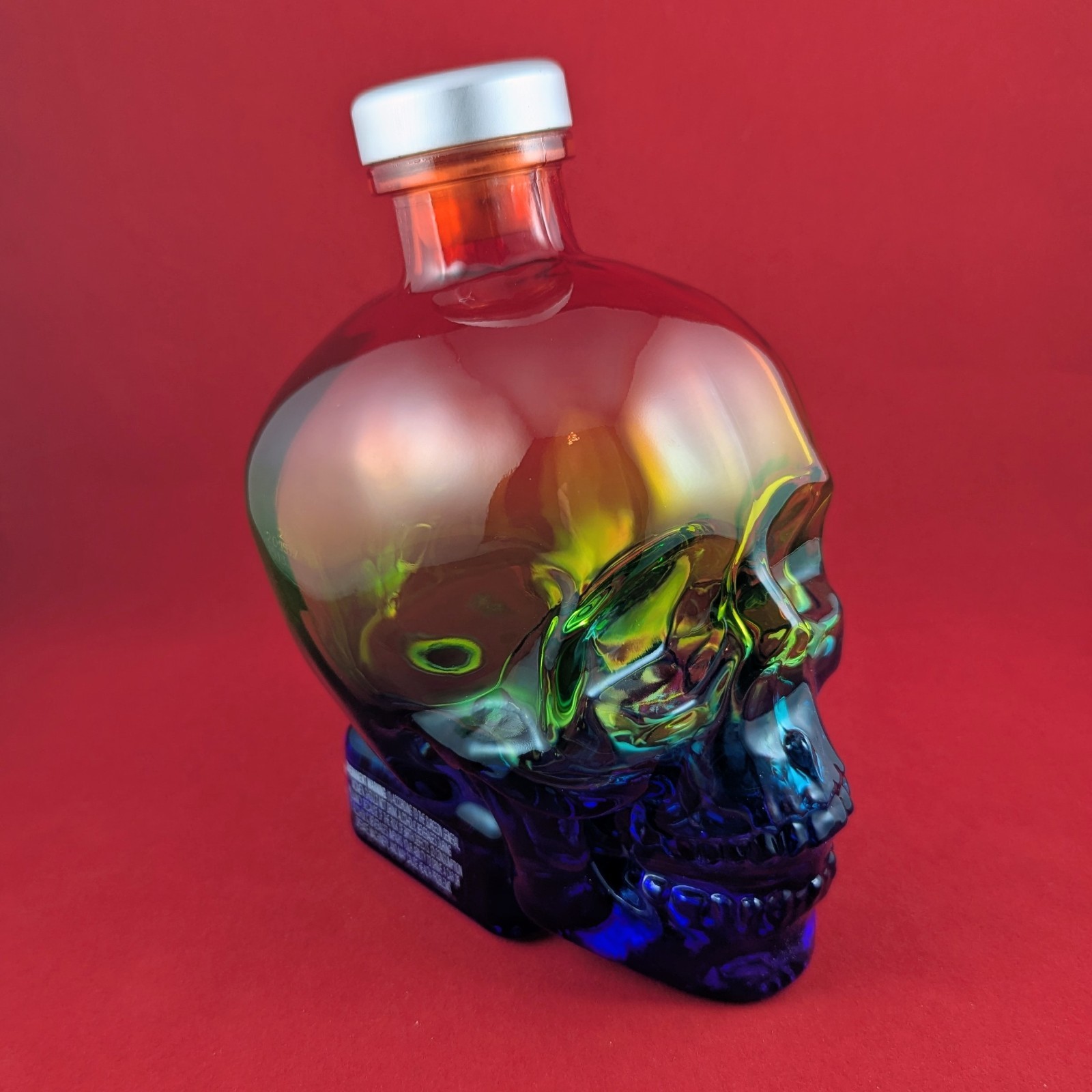 Crystal Head Vodka 750ml EMPTY SKULL BOTTLE Limited Edition Pride Rainbow NICE!