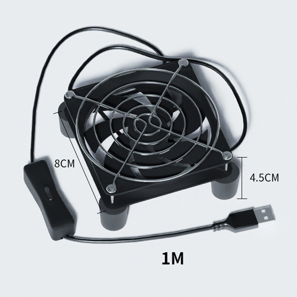 Replacement Fan 80mm USB Fan 5V Brushless Fan Plastic Frame Installation-free