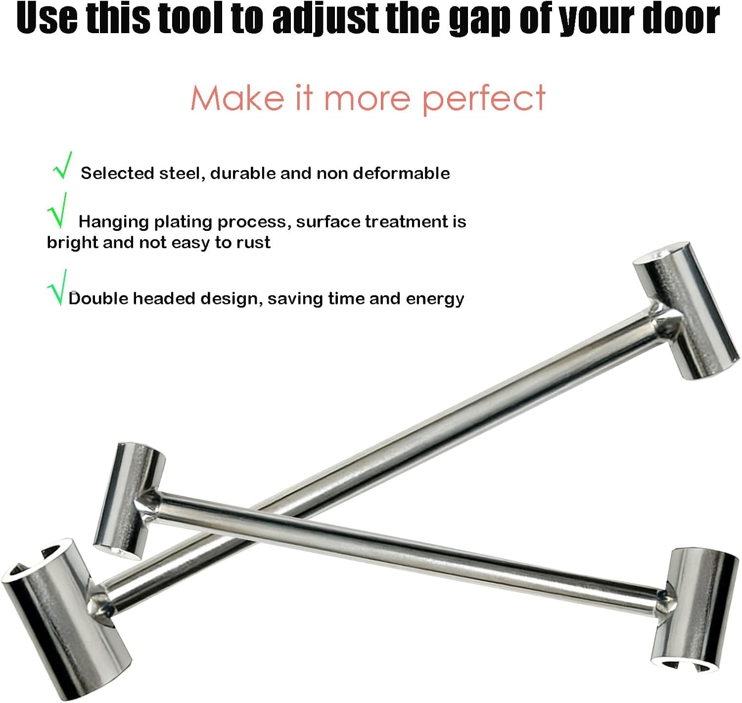 Compatible with Fire Doors Hinge Adjustment Wrench Steel 23-25mm Gap Tool