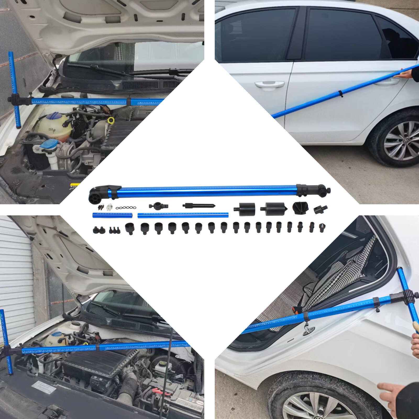 Auto Body Frame Machine 2D Measuring Ruler System High-precision W/ 3D Adapter