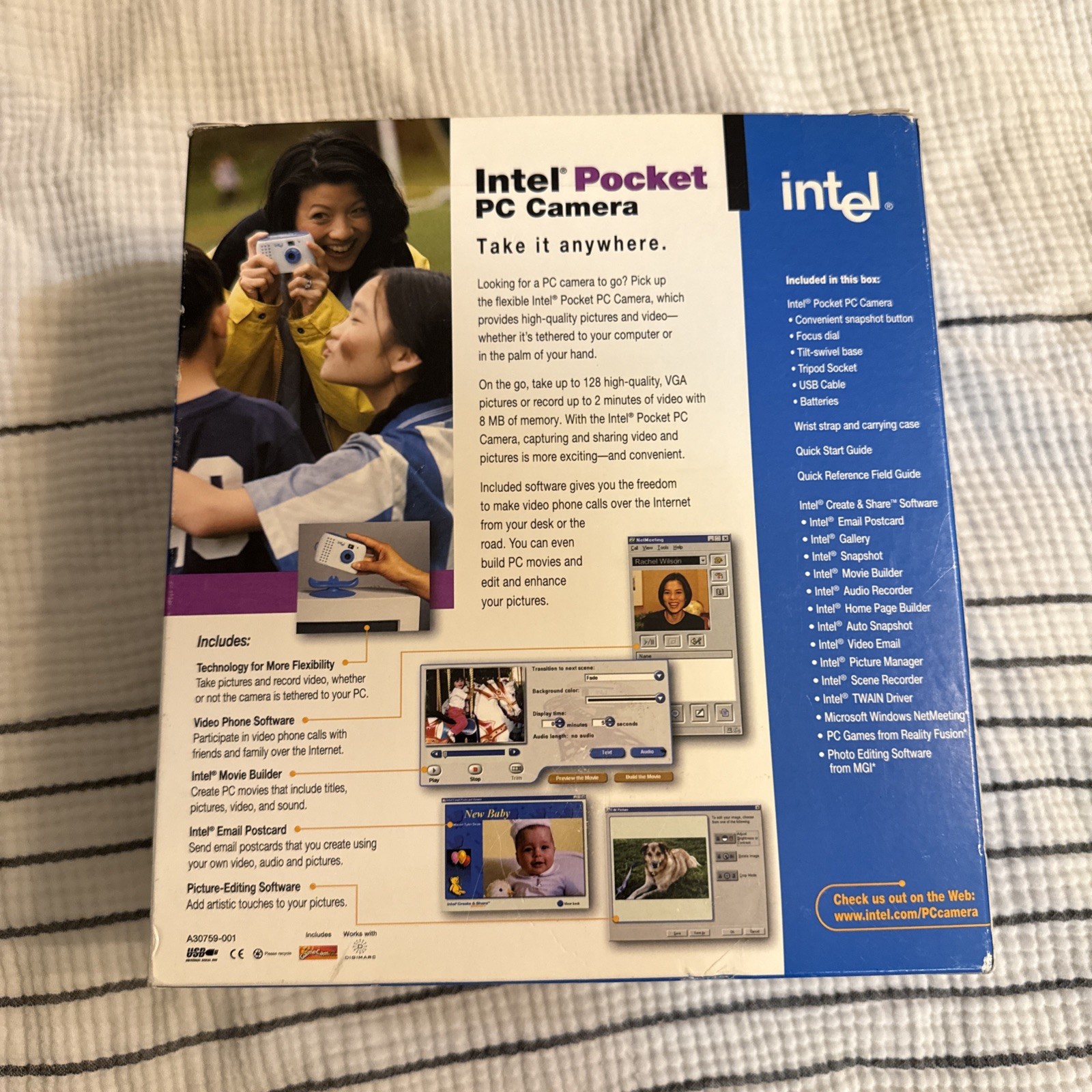 Vintage Intel Pocket PC Digital Camera CS630 Webcam