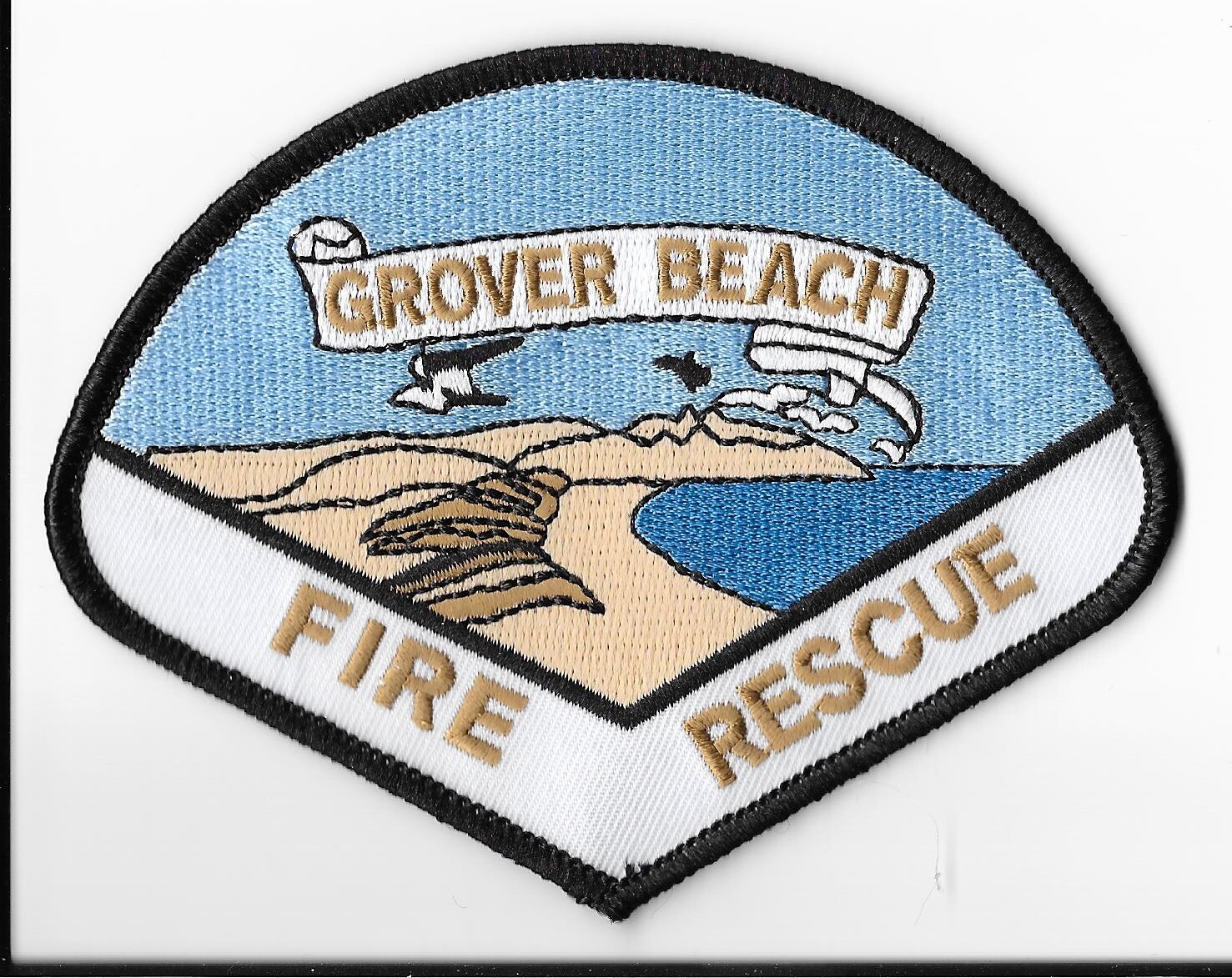 Grover Beach Fire Rescue, California Shoulder Patch V1
