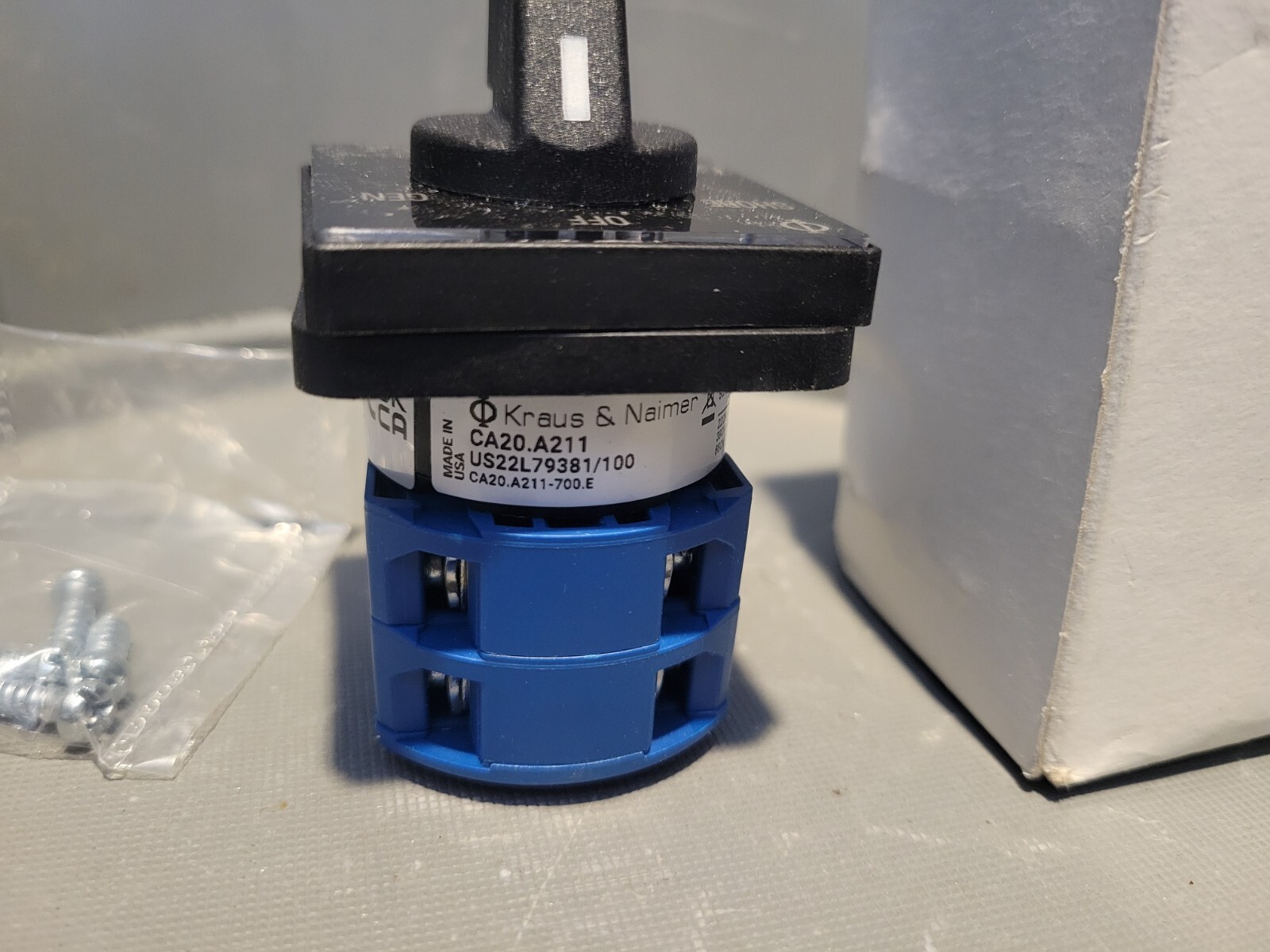 Kraus & Naimer Rotary Changeover Switch, 25A, CA20.A211-700.E