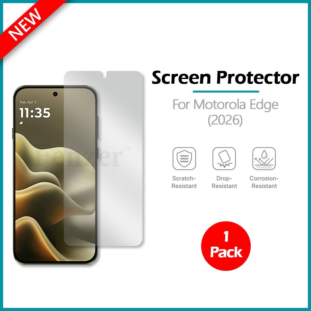 1x For Motorola Edge (2026) Screen Protector w/ cloth