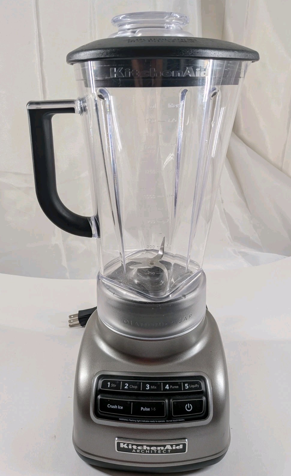 KitchenAid Architect 5-Speed Blender Diamond Jar Silver KSB1575ACS0 Tested Works