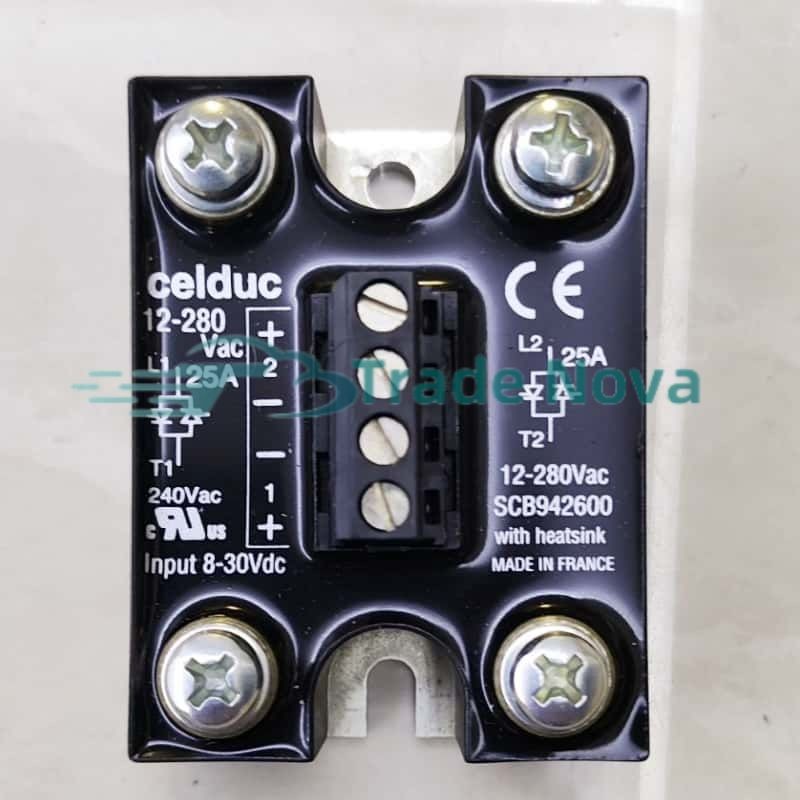 1PCS New For Celduc SCB942600 12-280VAC/25A/8-30VDC Solid State Relay