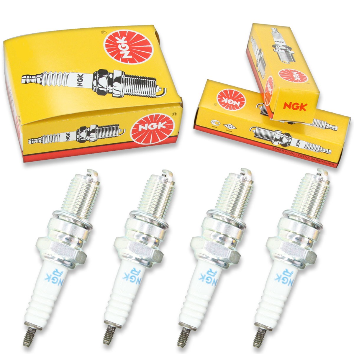 4pcs 2013 Suzuki VZ800 NGK Standard Spark Plugs 805 Kit Set Engine ez