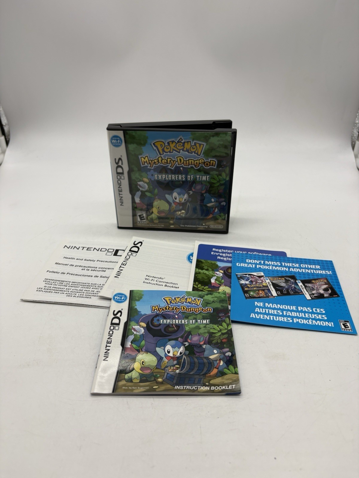 NO GAME Authentic EMPTY CASE Manual Inserts Pokemon Mystery Dungeon Nintendo DS