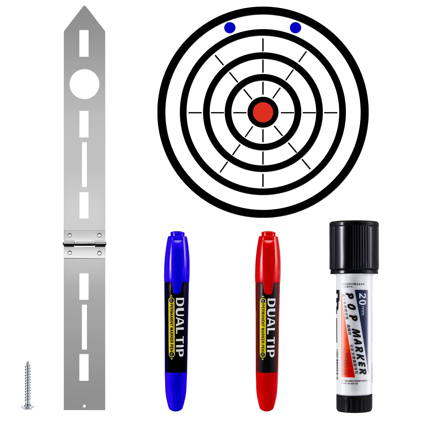 Epakh Axe Throwing Target Template Stainless Steel 20 x 2"