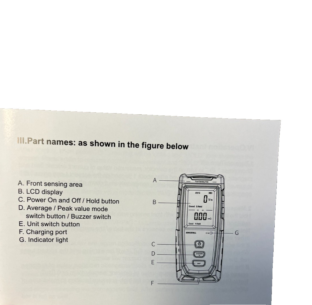 EMF Tester Electromagnetic Frequency Tester - RT-100