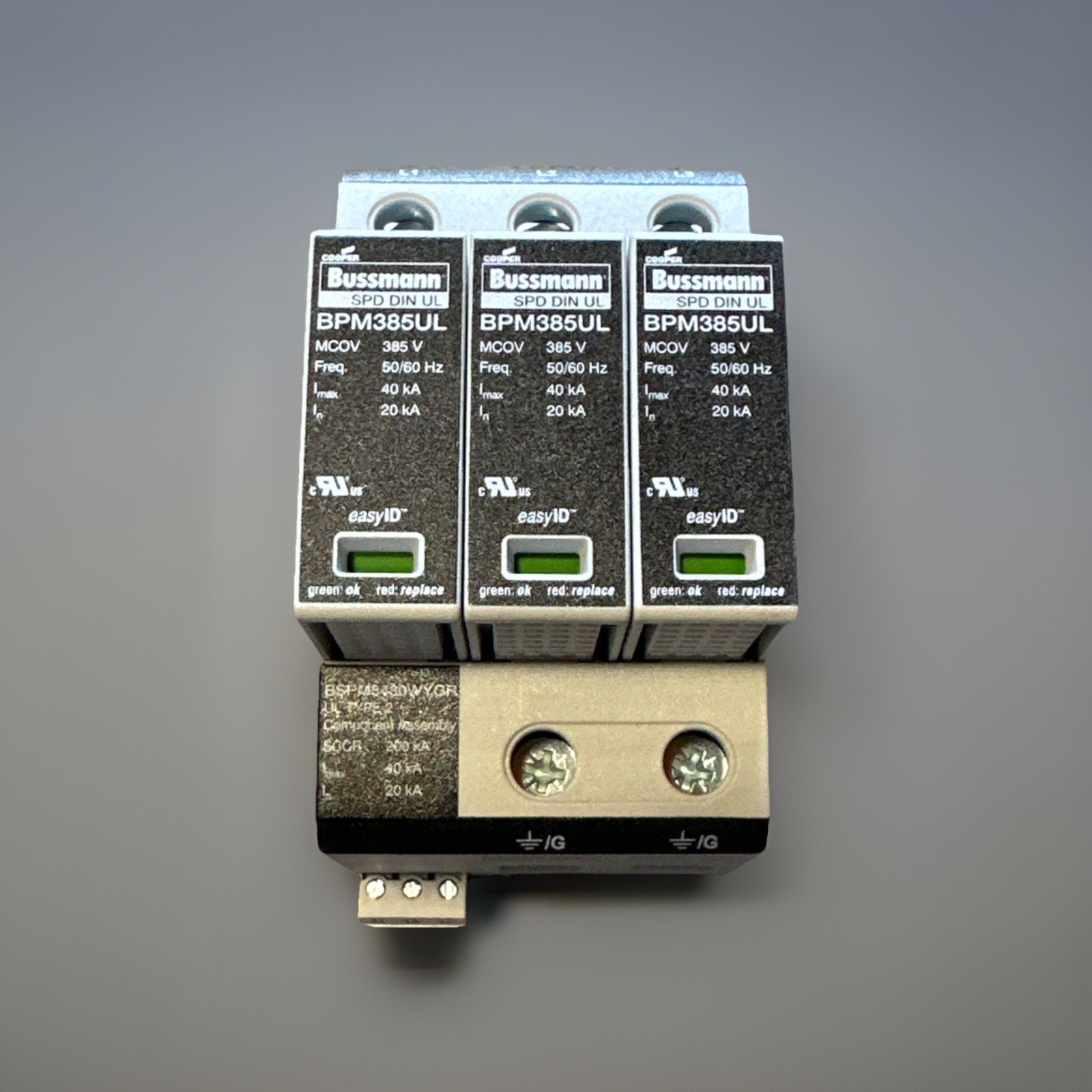 🔴Cooper Bussmann BPM385UL 3-Pole Surge Protector Replacement Module 385V‼️