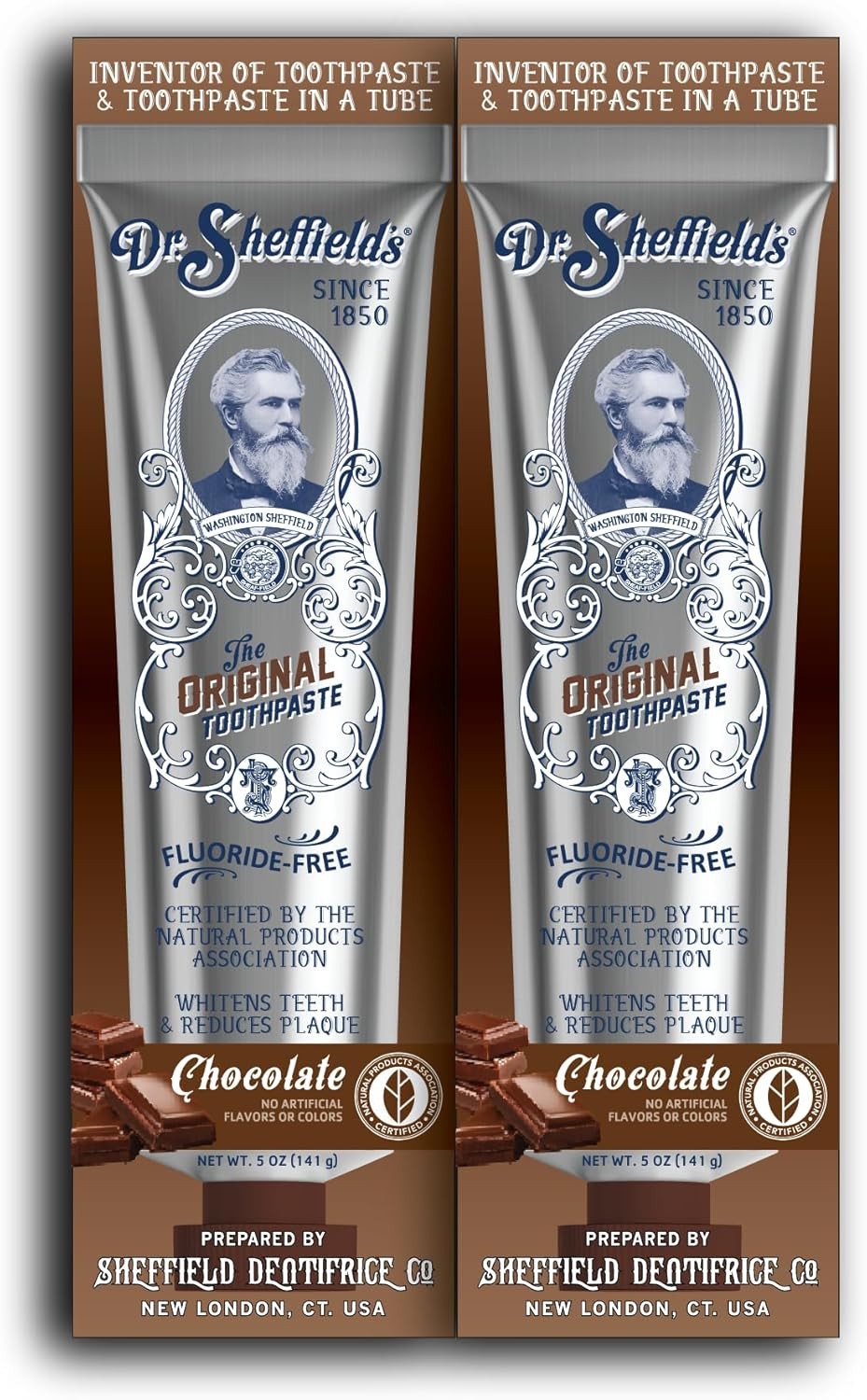 Dr. Sheffield’s The Original Toothpaste - Chocolate - 2-Pack