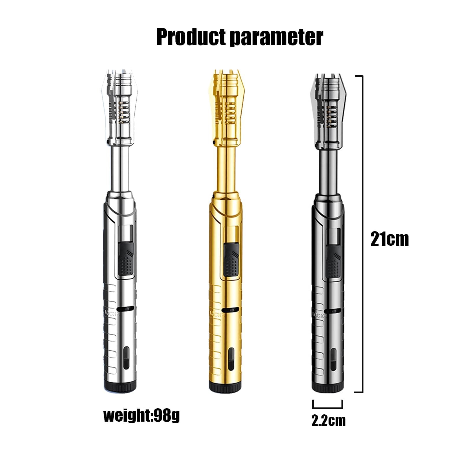 Lightsaber Kitchen Cooking Torch Lighter Adjustable Red Flame, Professional G