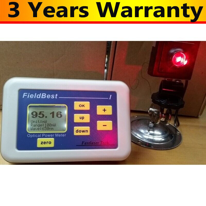Optical Power Meter 10uW-100mW Photoelectric Laser Power Meter 400nm-1000nm