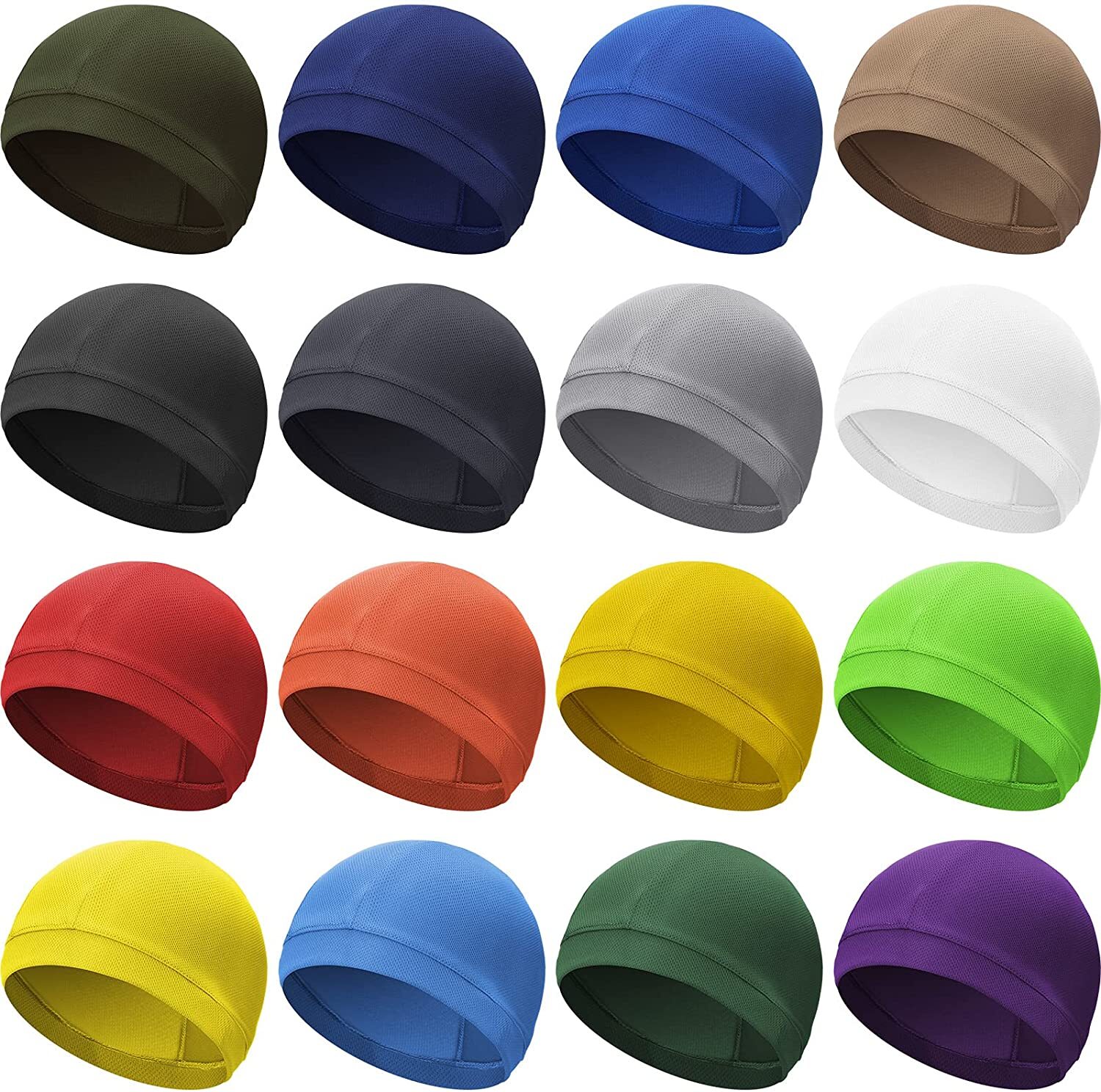 Men Skull Caps Soft Beanie Hats Stretchy Helmet Liner Headwear Hat for Men Women