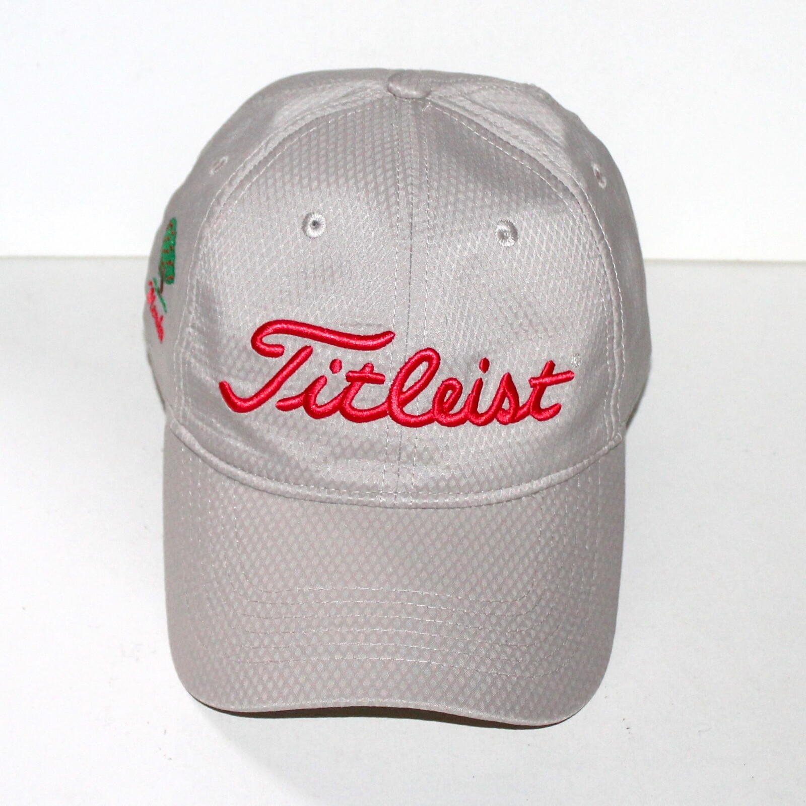 Titleist Member Golf Hat cap beige red thin adjustable back soft fabric outdoors
