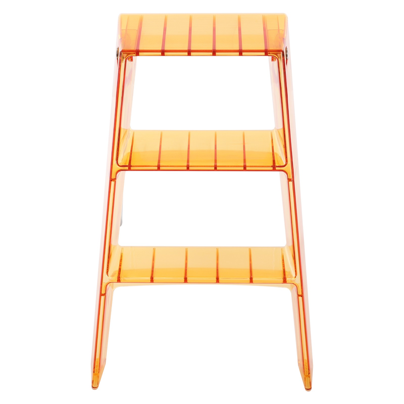 Orange Folding Step Stool for Adults 3 Step Ladder Folding Step Stool 44*52*63cm