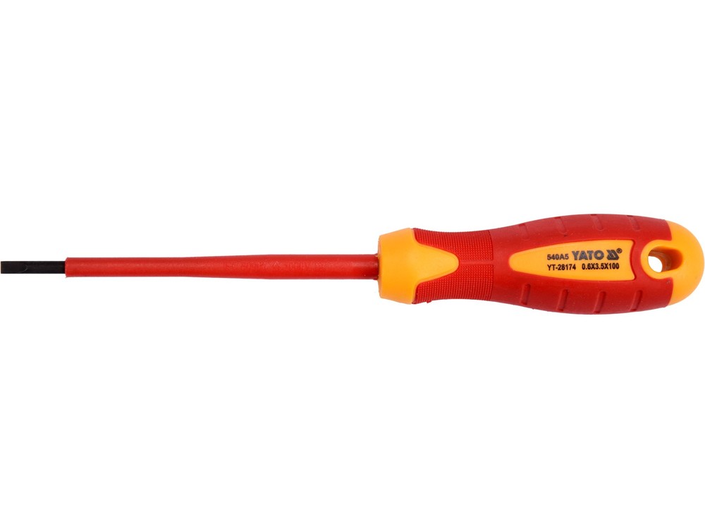 Yato Screwdriver VDE Slotted 1000V 3.5 X 100mm YT-28174