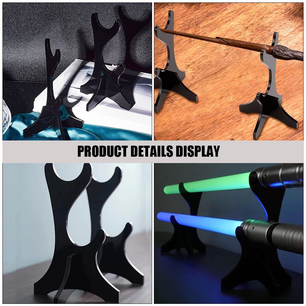 Desktop Sword Display Stand 2Pcs Acrylic For Preventing Items From Falling