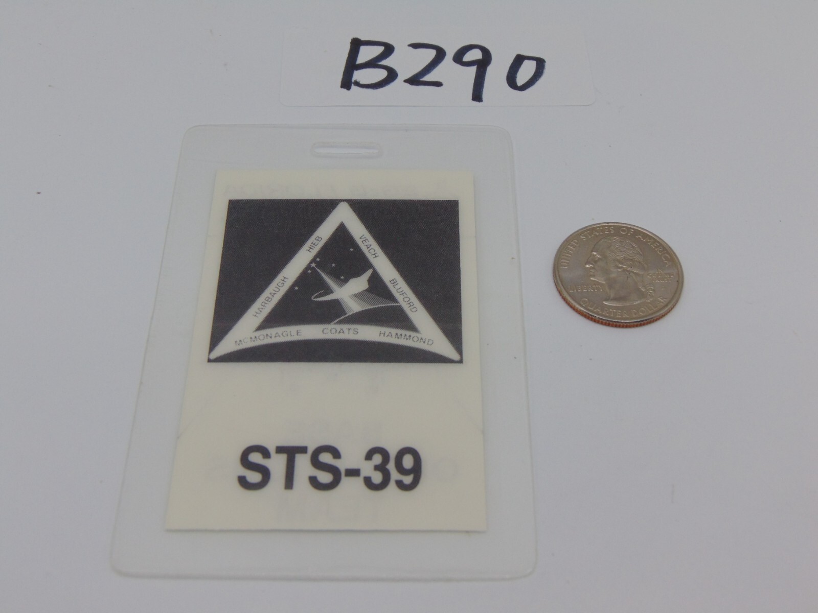 Original Nasa USAF Obsolete Access Badge STS 39 Base Operations Team EG&G Fl
