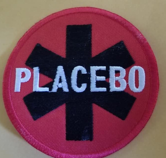Embroidered Placebo Rock Alternative/Indie band red Patch approx 3"