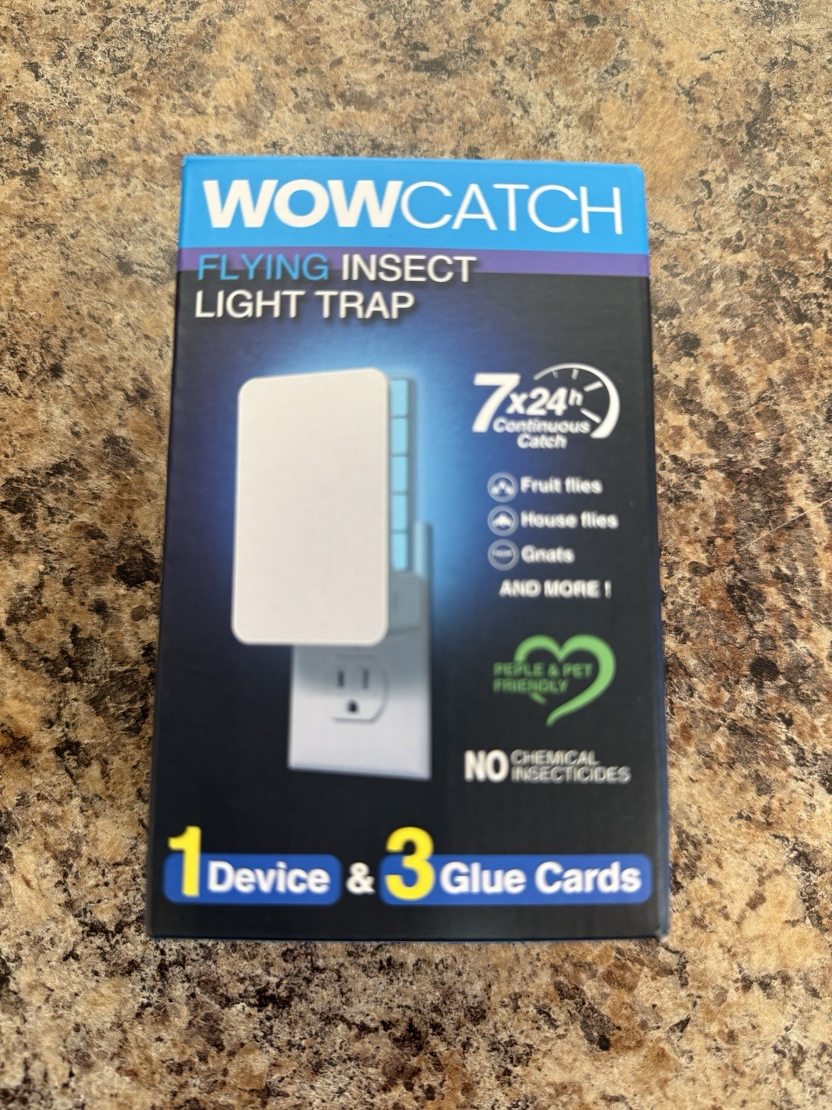 Wow Catch Flying Insect Light Trap-NEW in the box! 7x24 Continued Catch