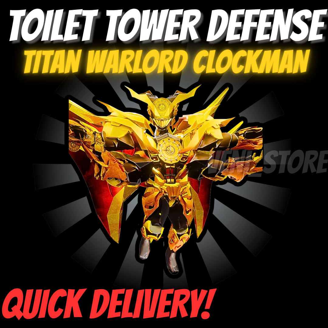 🔥TITAN WARLORD CLOCKMAN🔥TOILET TOWER DEFENSE - TTD UNIT -  ULTIMATE!⚡💸