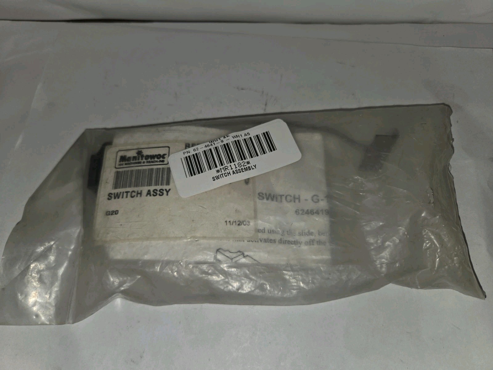 NEW GENUINE MANITOWOC 62-4641-9 SWITCH ASSEMBLY