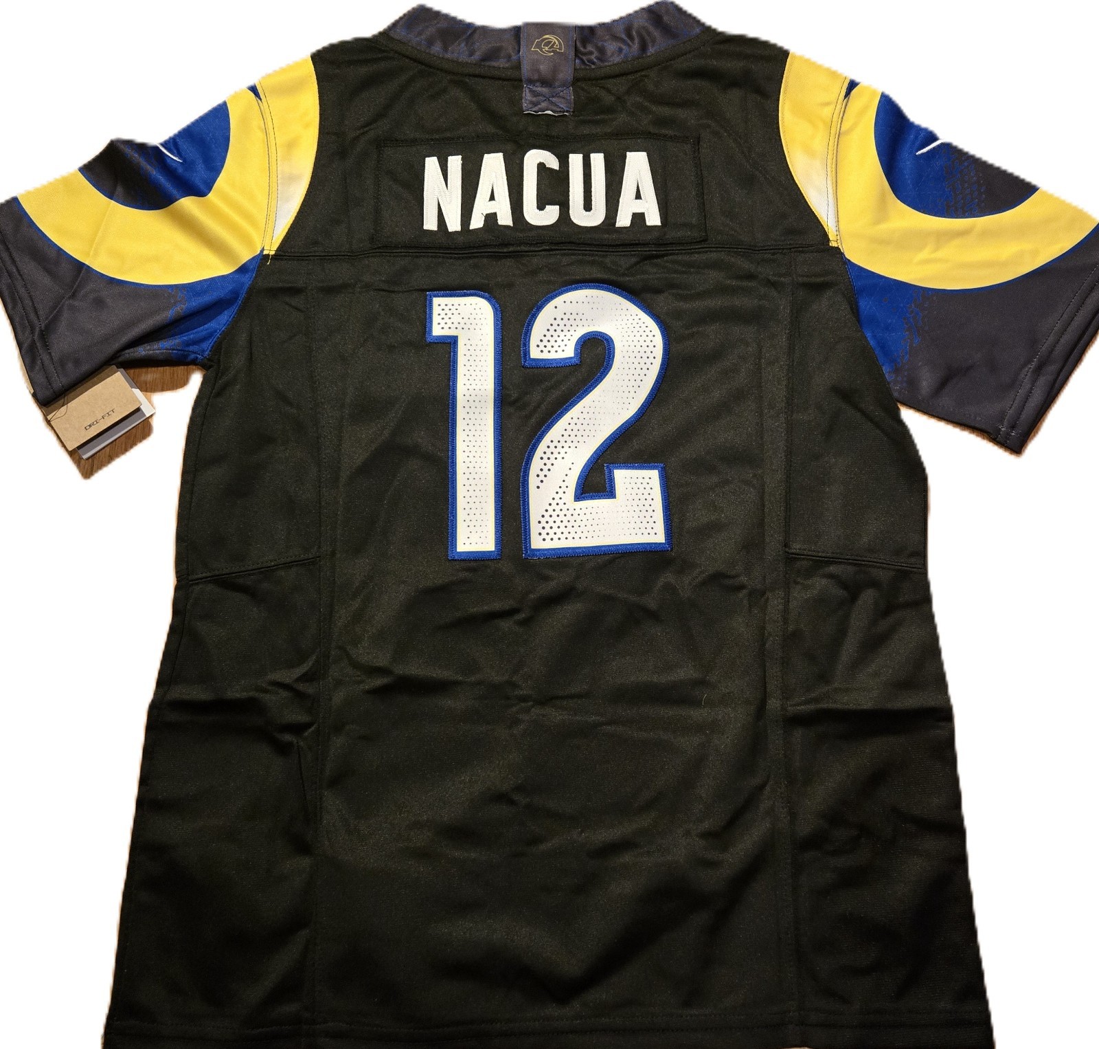 men's customized #12 puka nacua los angeles rams S-2xl Stitched nwt