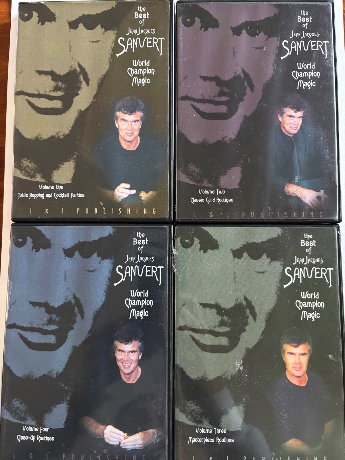 Set Of 4 x JEAN JACQUES SANVERT - The Best Of - Magic DVDs As Pictured S04