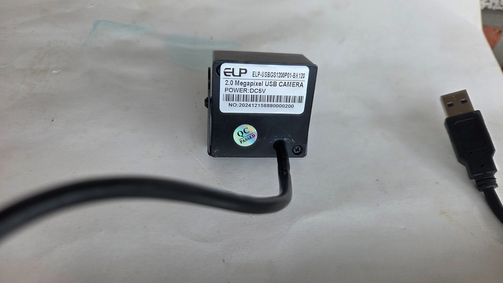 ELP High Speed Wide Angle Global Shutter USB Module for Computer 1080P 2mp