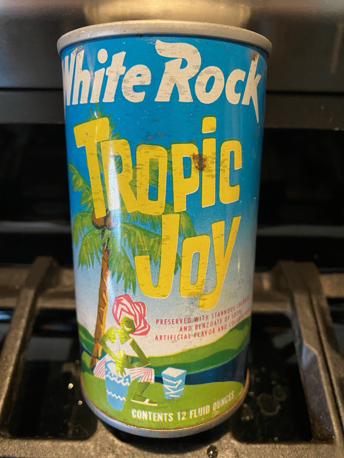 WHITE ROCK TROPIC🌴 JOY PULL TAB STEEL WIDE SEAM CAN
