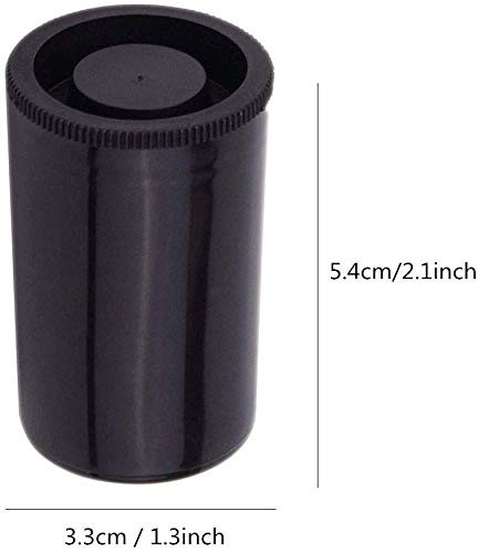 35mm Plastic Film Canisters Black 20pcs Empty Storage Containers