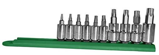 Tools 16016 Tamper-proof Torx 10-Piece Tamperproof Torx Plus Polished Chrome