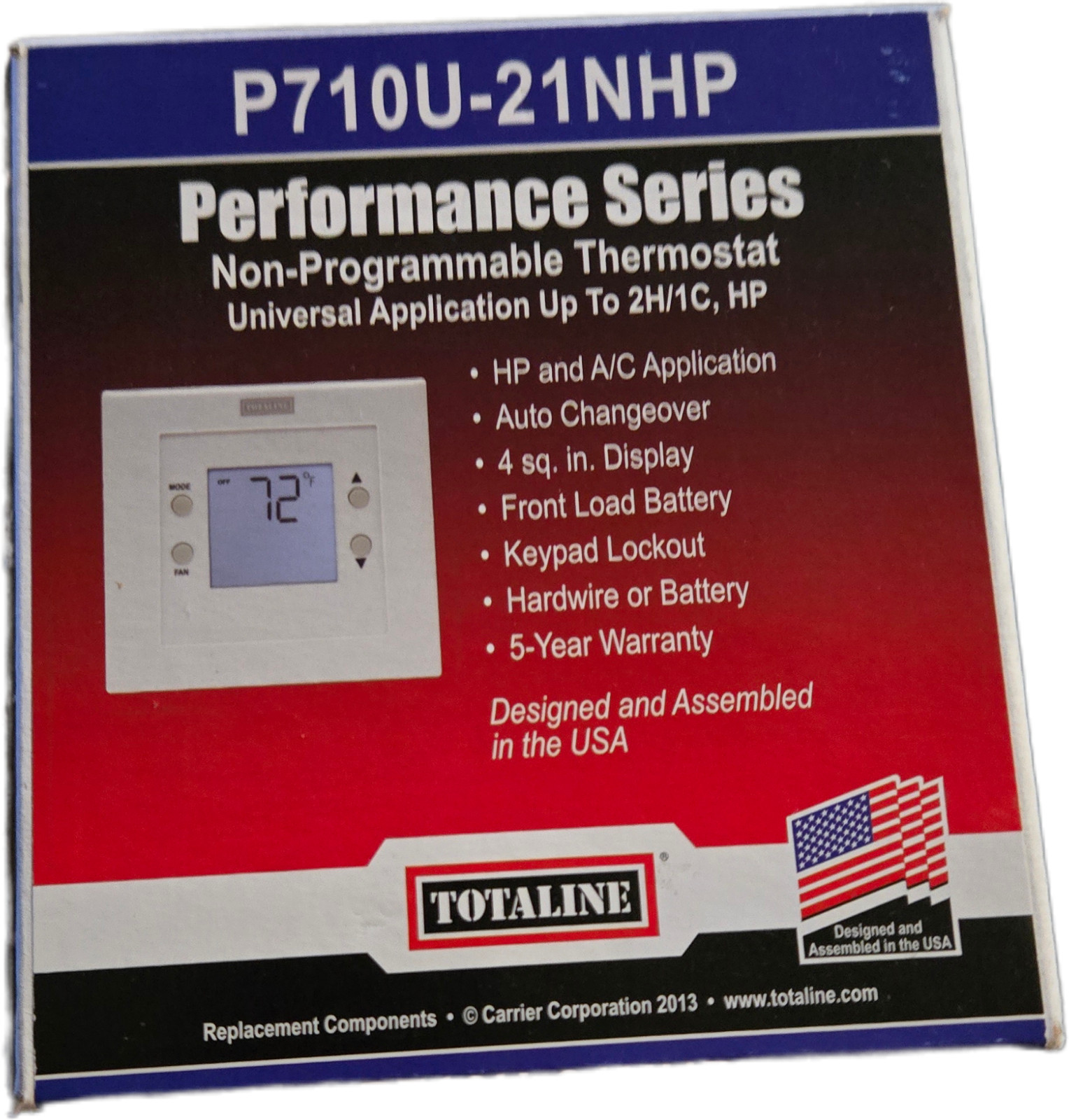 Totaline P710U-21NHP non programmable thermostat 2 heat 1 cool