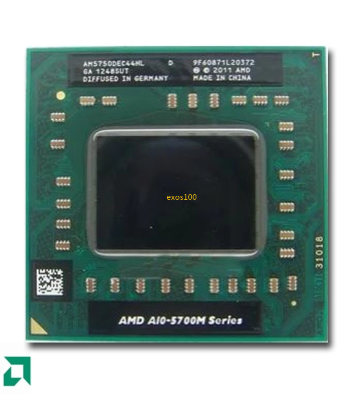 AMD A10-5750M CPU A10-Series Quad-Core 2.5GHz 4M Socket FS1 Processor
