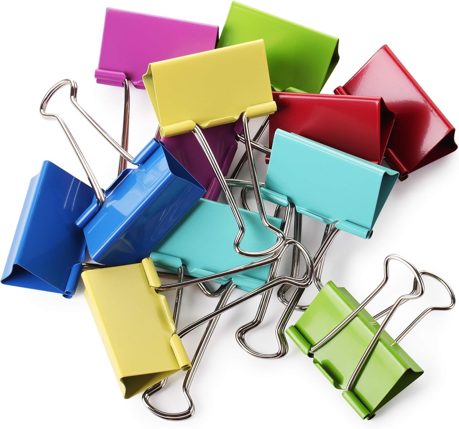Mr. Pen Extra Large Binder Clips, 2 Inch, 12 Pack, Large, A. Assorted