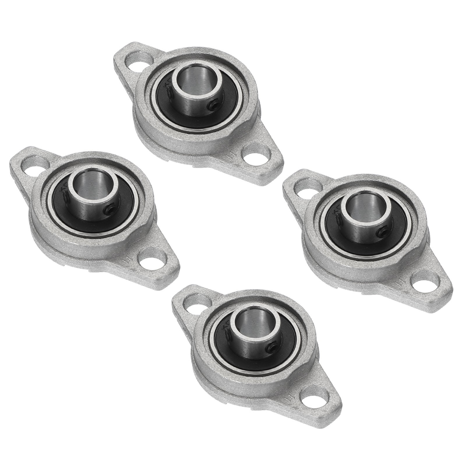4 Pcs 3/8" Pillow Block Bearings Inner Bore Ball Housing Mounted