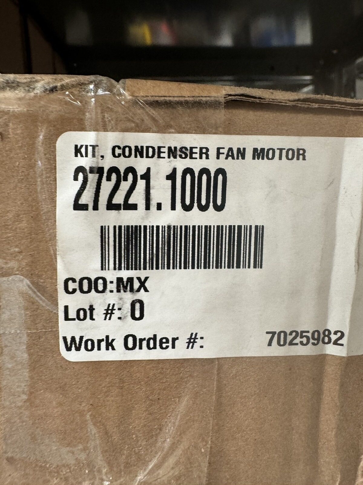 BUNN 27221.1000 CONDENSER FAN MOTOR KIT 115V..GENUINE OEM. BU27221.1000..NEW