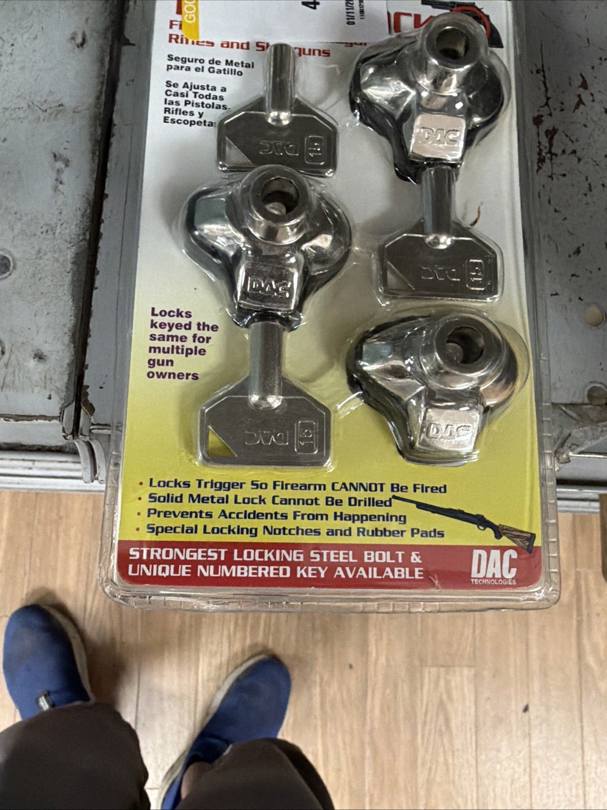 DAC Metal Trigger Locks ( 1 ea. 3 pack ) new