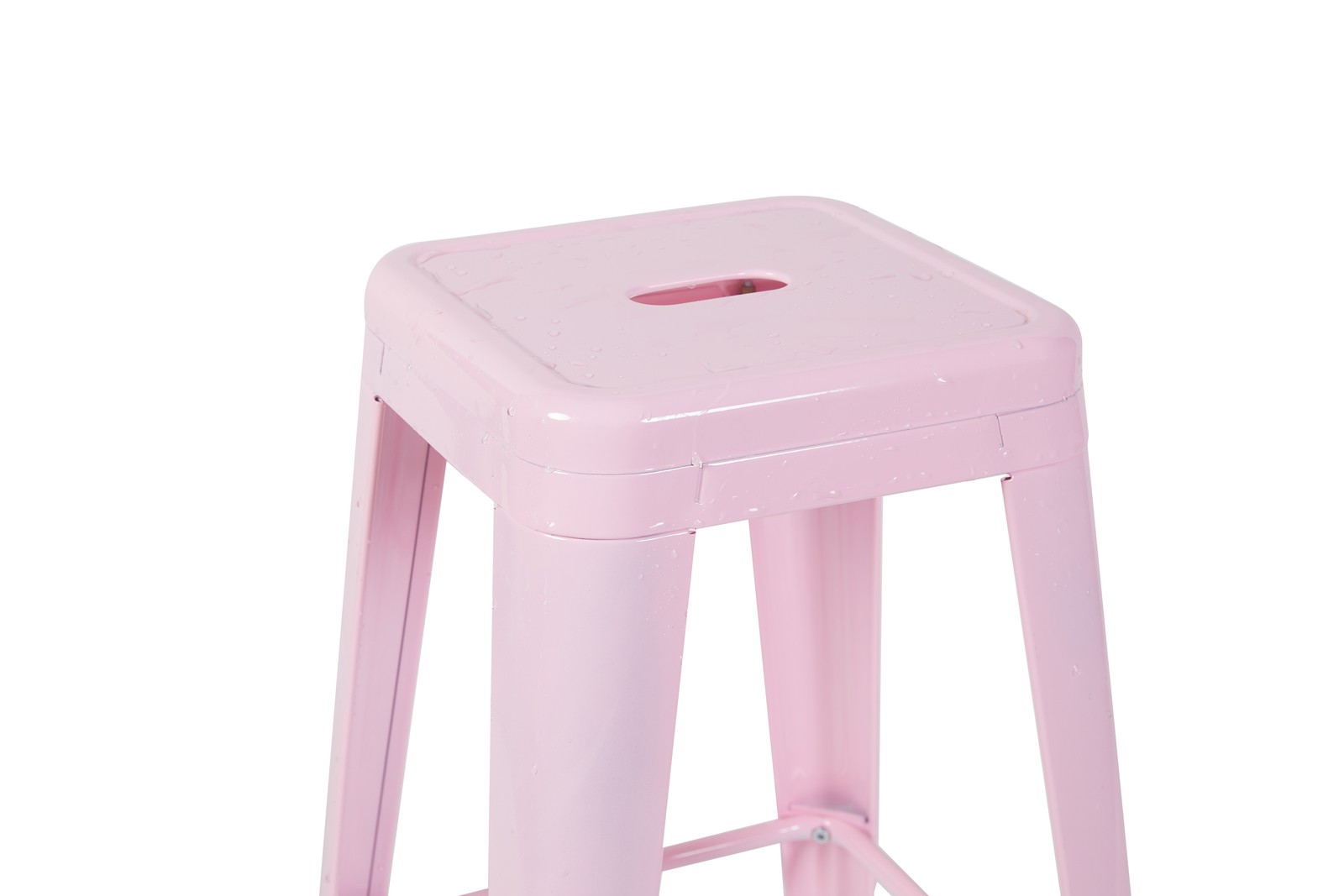 30 Inch Counter Height Stool, Backless Metal Bar Stools Set of 2, Non-Stackabl