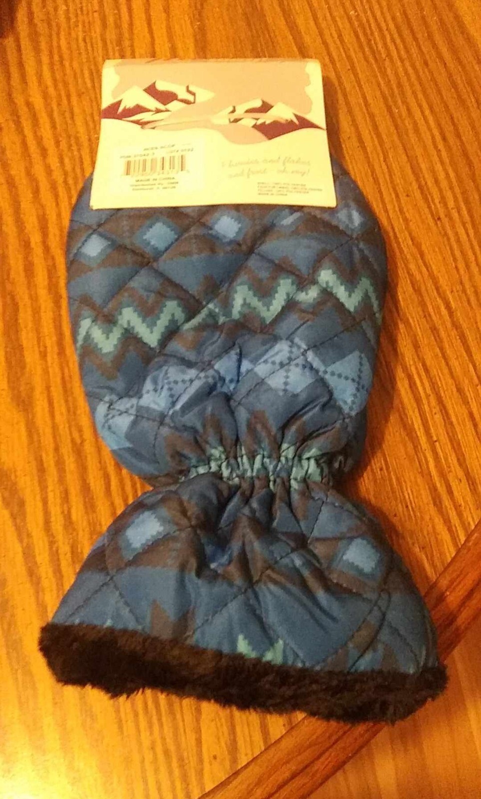 Snow Fricken' Way Quilted Faux Fur Lined Mitten Ice Scraper Mitten SCRAPE IT OFF
