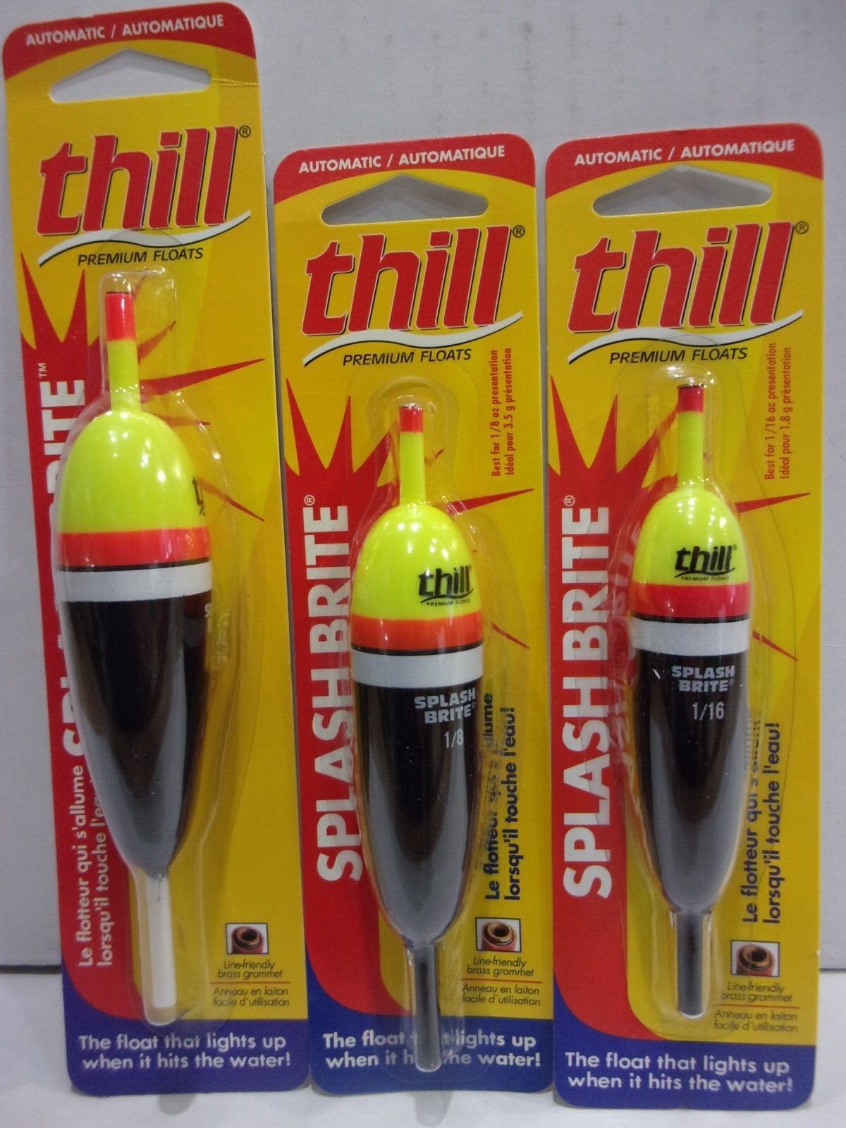 Thill Splash Brite Premium Float lights up when it hit the water! NIP