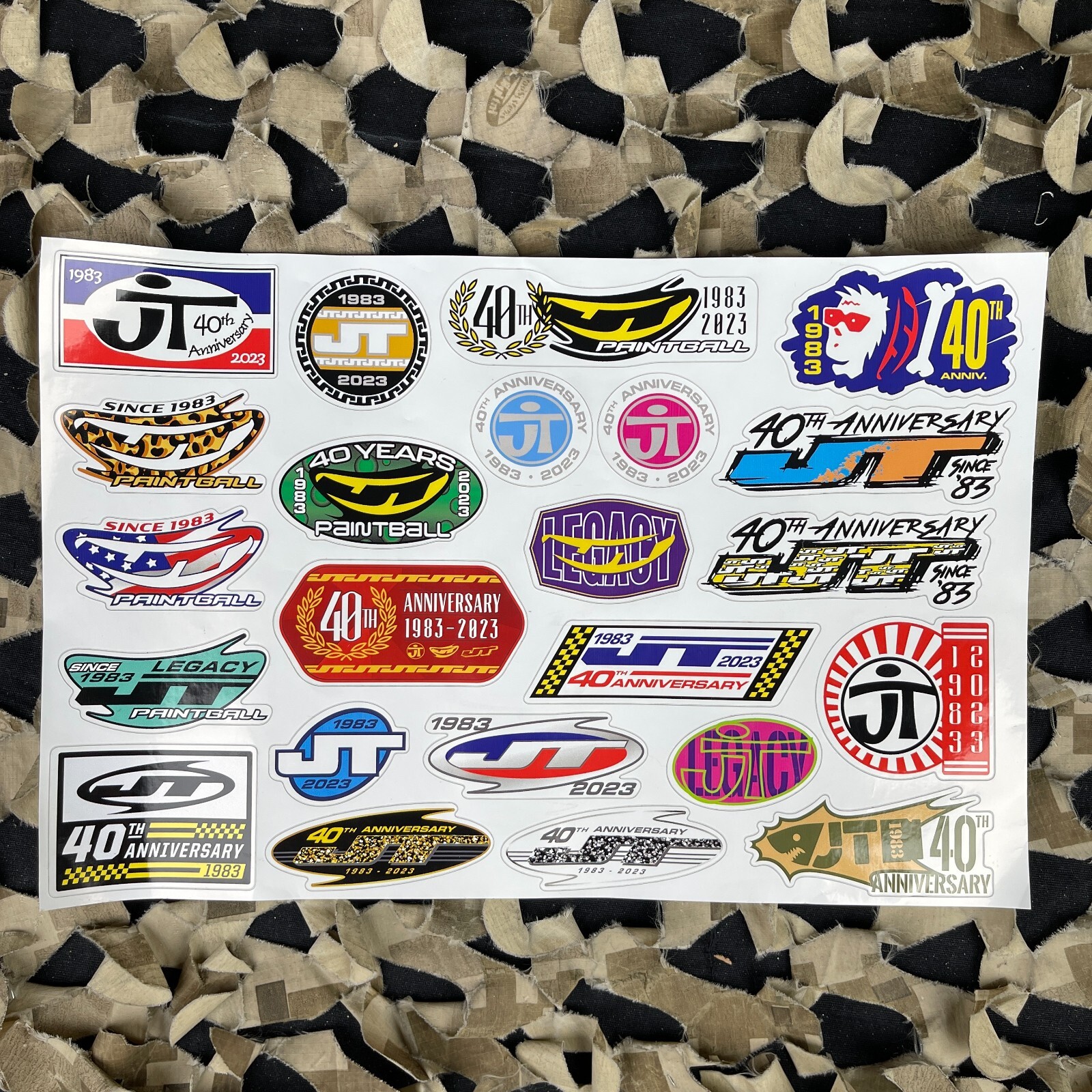 NEW JT 40th Anniversary Sticker Sheet (89375)