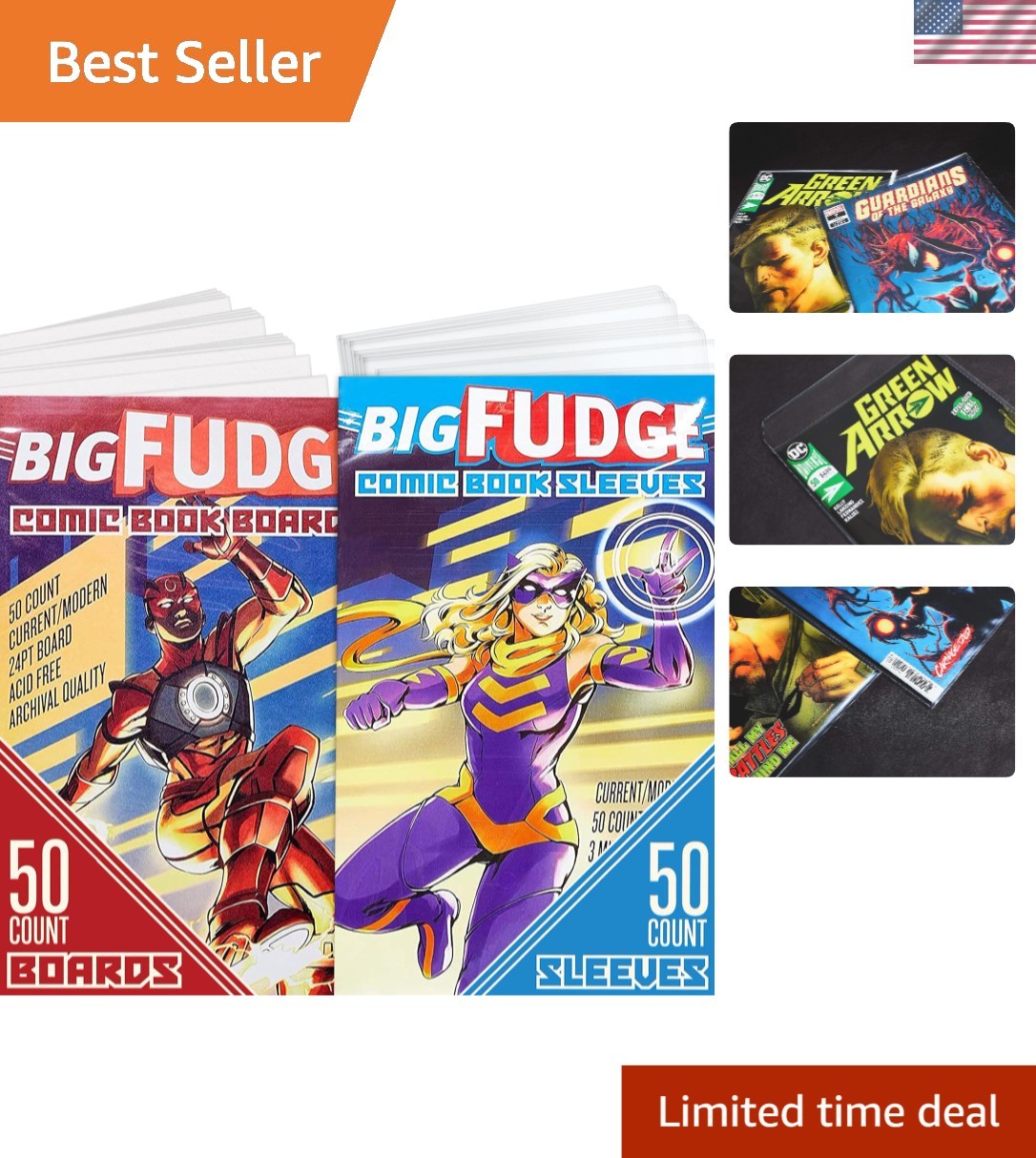 Effortless Insertion Comic Book Bags and Boards - 50 Count for Optimal Care