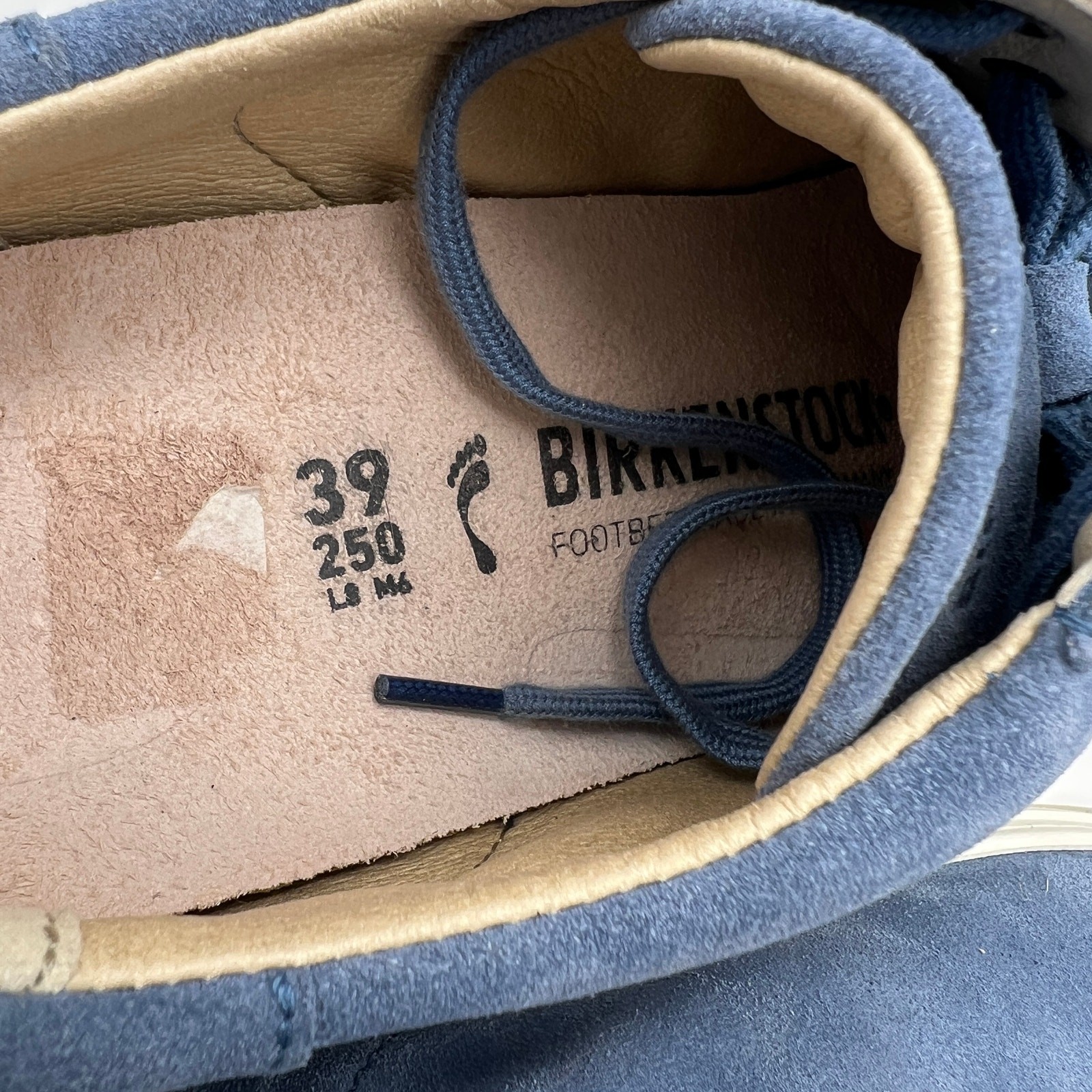 Birkenstock Women’s Size 39 8-8.5 Bend Low Suede Leather Shoes Elemental Blue